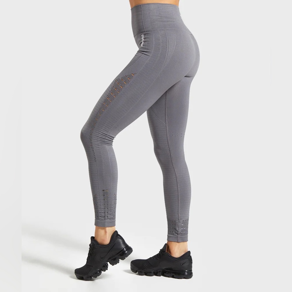 EUC Gymshark Energy Leggings grey size small